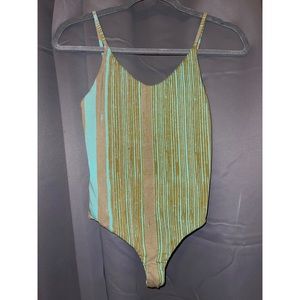 Kealopiko Bodysuit Blue Lapa Print Size Small